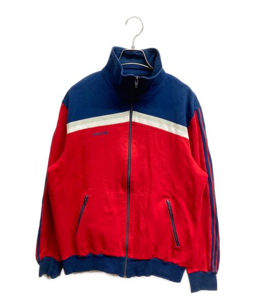 adidas（アディダス）adidas (アディダス) 70'sトラックジャケット レッド×ブルー サイズ:6の古着・服飾アイテム