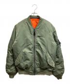 AVIREXアヴィレックス）の古着「MA-1フライトジャケット」｜カーキ