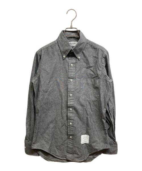 Thom Browne（トムブラウン）Thom Browne (トムブラウン) SUPREME (シュプリーム) ボタンダウンシャツ グレー サイズ:1の古着・服飾アイテム