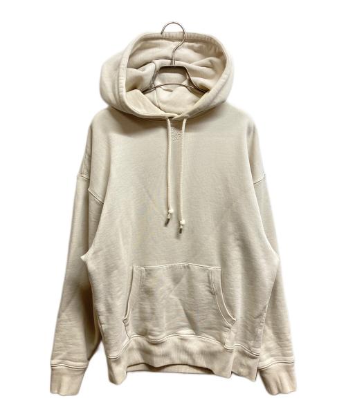 LOEWE（ロエベ）LOEWE (ロエベ) アナグラム刺繍フーディ アイボリー サイズ:Sの古着・服飾アイテム