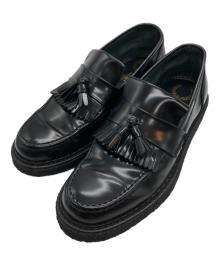 GEORGE COX×FRED PERRY（ジョージコックス×フレッドペリー）の古着「Tassel Loafer Leather」｜ブラック
