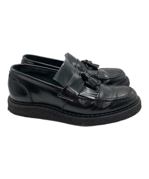 GEORGE COX（ジョージコックス）GEORGE COX (ジョージコックス) FRED PERRY (フレッドペリー) Tassel Loafer Leather ブラック サイズ:UK7の古着・服飾アイテム