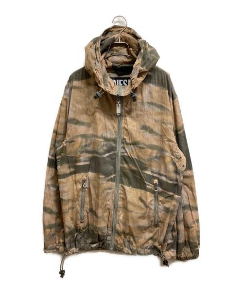 DIESEL（ディーゼル）DIESEL (ディーゼル) ナイロンジャケット ブラウン サイズ:Sの古着・服飾アイテム