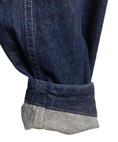 PAY DAY（ペイデイ）PAY DAY (ペイデイ) ノーカラーデニムジャケット インディゴ サイズ:Freeの古着・服飾アイテム