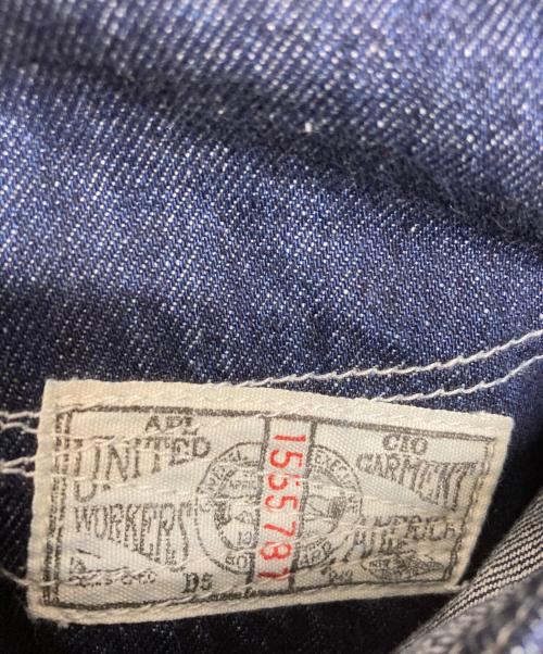 PAY DAY（ペイデイ）PAY DAY (ペイデイ) ノーカラーデニムジャケット インディゴ サイズ:Freeの古着・服飾アイテム