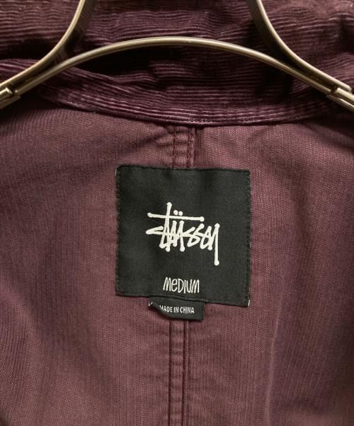 stussy（ステューシー）stussy (ステューシー) コーデュロイカバーオール ワインレッド サイズ:Mの古着・服飾アイテム