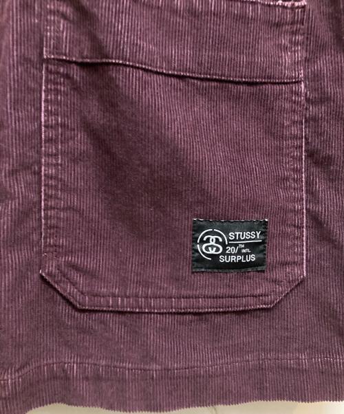 stussy（ステューシー）stussy (ステューシー) コーデュロイカバーオール ワインレッド サイズ:Mの古着・服飾アイテム