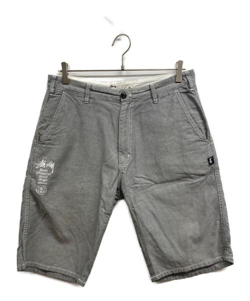 stussy（ステューシー）stussy (ステューシー) ハーフパンツ グレー サイズ:81cm (W32)の古着・服飾アイテム