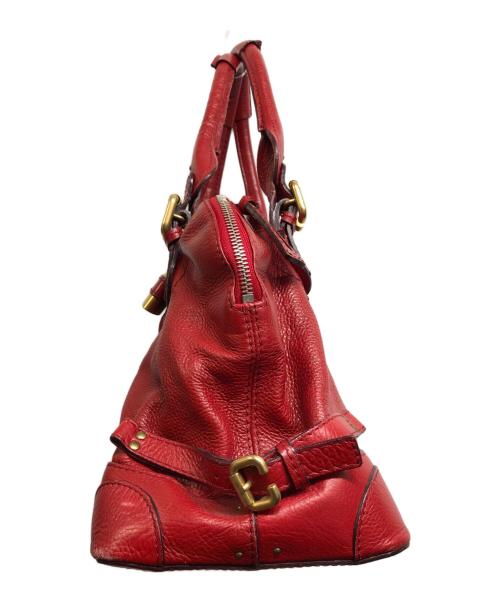 Chloe（クロエ）Chloe (クロエ) パディントン ハンドバッグ レッドの古着・服飾アイテム