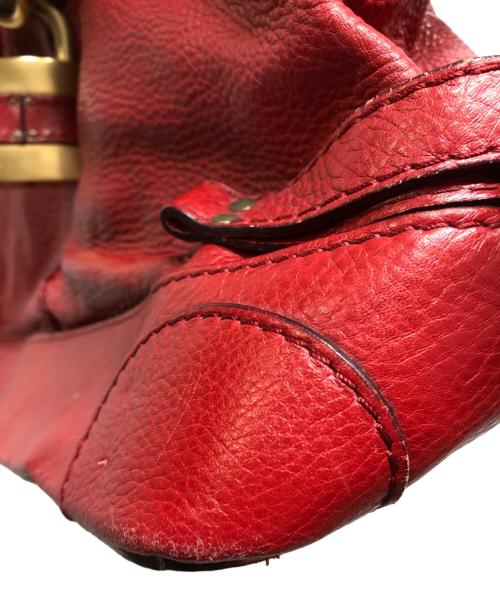 Chloe（クロエ）Chloe (クロエ) パディントン ハンドバッグ レッドの古着・服飾アイテム