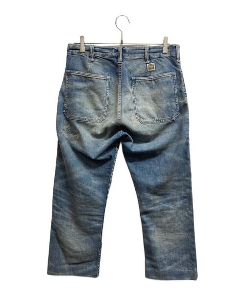 POLO RALPH LAUREN（ポロ・ラルフローレン）POLO RALPH LAUREN (ポロ・ラルフローレン) ダメージ加工デニムパンツ インディゴ サイズ:76cm (W30)の古着・服飾アイテム
