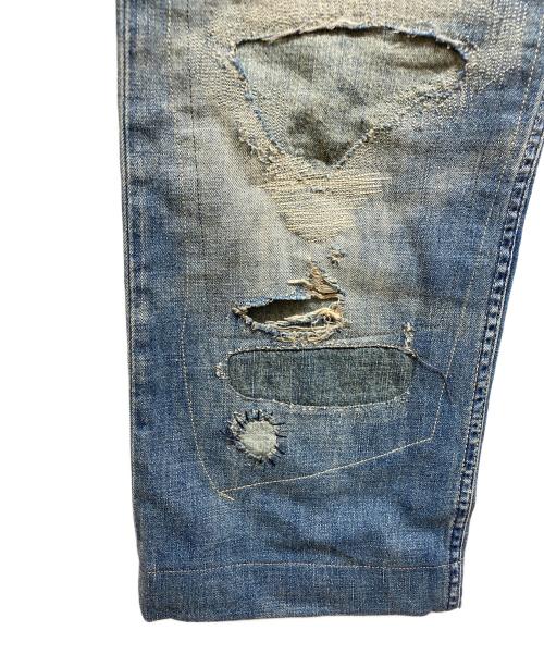 POLO RALPH LAUREN（ポロ・ラルフローレン）POLO RALPH LAUREN (ポロ・ラルフローレン) ダメージ加工デニムパンツ インディゴ サイズ:76cm (W30)の古着・服飾アイテム