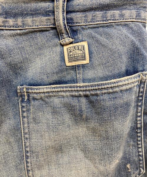 POLO RALPH LAUREN（ポロ・ラルフローレン）POLO RALPH LAUREN (ポロ・ラルフローレン) ダメージ加工デニムパンツ インディゴ サイズ:76cm (W30)の古着・服飾アイテム