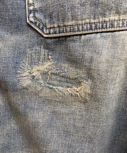 POLO RALPH LAUREN（ポロ・ラルフローレン）POLO RALPH LAUREN (ポロ・ラルフローレン) ダメージ加工デニムパンツ インディゴ サイズ:76cm (W30)の古着・服飾アイテム