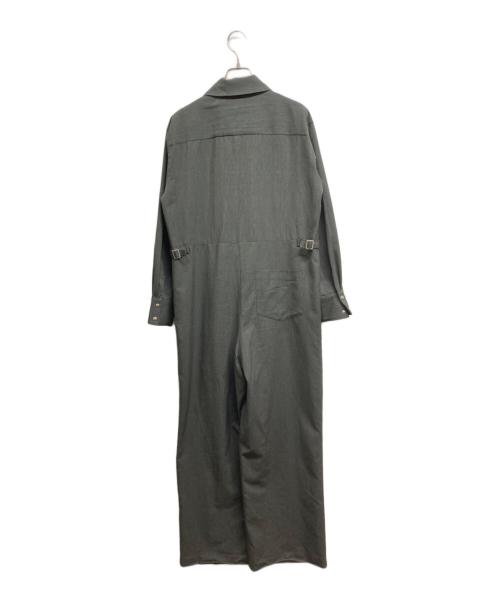 ATTISESSION（アティセッション）ATTISESSION (アティセッション) スタンドカラー ジャンプスーツ グレー サイズ:36の古着・服飾アイテム