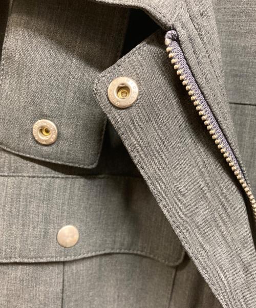 ATTISESSION（アティセッション）ATTISESSION (アティセッション) スタンドカラー ジャンプスーツ グレー サイズ:36の古着・服飾アイテム