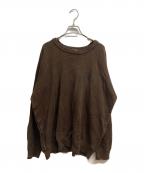 The Ennoy Professionalザ エンノイ プロフェッショナル）の古着「KIRK ROUND NECK PULLOVER」｜ブラウン