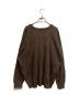 The Ennoy Professional (ザ エンノイ プロフェッショナル) KIRK ROUND NECK PULLOVER ブラウン サイズ:L：13000円