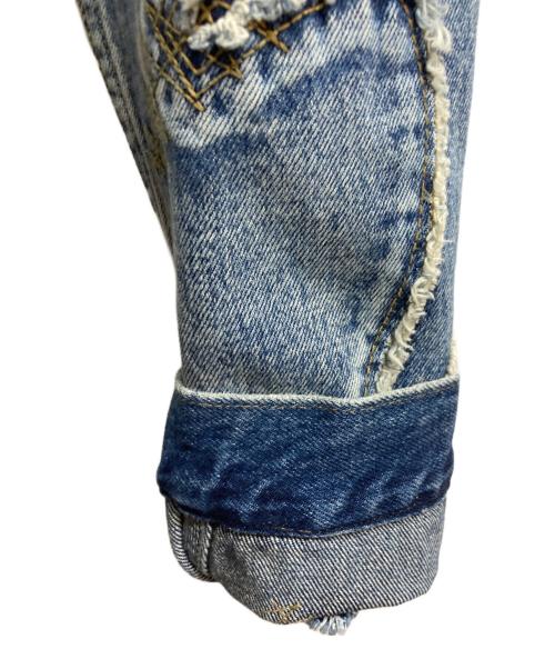 THUG CLUB（サグ クラブ）THUG CLUB (サグ クラブ) トライバルデニムジャケット インディゴ サイズ:2の古着・服飾アイテム