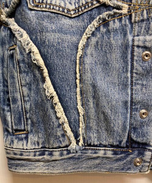 THUG CLUB（サグ クラブ）THUG CLUB (サグ クラブ) トライバルデニムジャケット インディゴ サイズ:2の古着・服飾アイテム