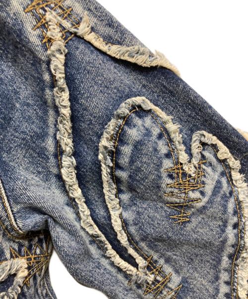 THUG CLUB（サグ クラブ）THUG CLUB (サグ クラブ) トライバルデニムジャケット インディゴ サイズ:2の古着・服飾アイテム