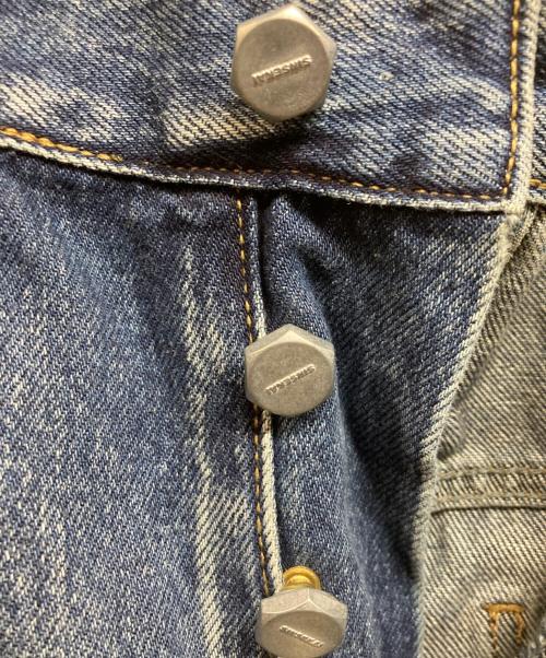 THUG CLUB（サグ クラブ）THUG CLUB (サグ クラブ) トライバルデニムパンツ インディゴ サイズ:2の古着・服飾アイテム