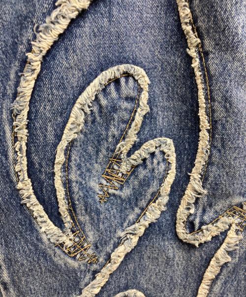 THUG CLUB（サグ クラブ）THUG CLUB (サグ クラブ) トライバルデニムパンツ インディゴ サイズ:2の古着・服飾アイテム