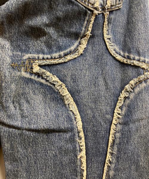 THUG CLUB（サグ クラブ）THUG CLUB (サグ クラブ) トライバルデニムパンツ インディゴ サイズ:2の古着・服飾アイテム