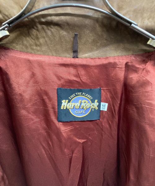 Hard Rock cafe（ハードロックカフェ）Hard Rock cafe (ハードロックカフェ) レザージャケット ブラウン サイズ:XXLの古着・服飾アイテム