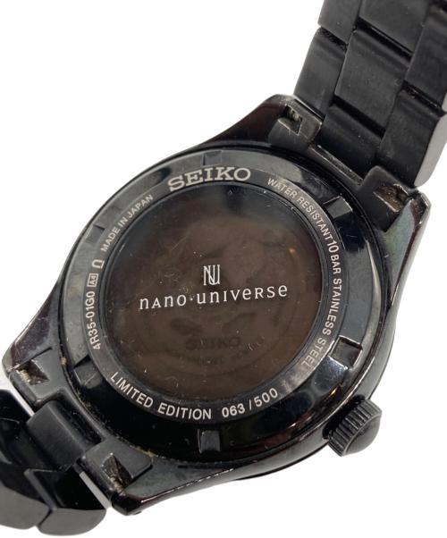 SEIKO（セイコー）SEIKO (セイコー) nano・universe (ナノ・ユニバース) リストウォッチ ブラックの古着・服飾アイテム