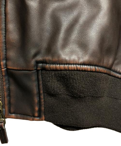 SLY（スライ）SLY (スライ) LEATHER CROP ブラウン サイズ:2の古着・服飾アイテム