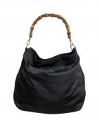 GUCCIグッチ）の古着「バンブーハンドバッグ」｜ブラック