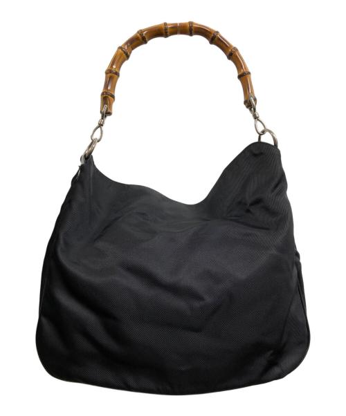 GUCCI（グッチ）GUCCI (グッチ) バンブーハンドバッグ ブラックの古着・服飾アイテム