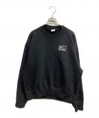 NIKE×stussyナイキ×ステューシー）の古着「Wash Crew Fleece」｜ブラック