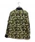 A BATHING APE (ア ベイシング エイプ) PEANUTS (ピーナッツ) ワンポイントABCカモオックスフォードBDシャツ グリーン サイズ:L：10000円
