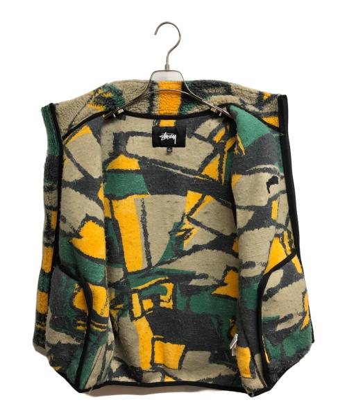 stussy（ステューシー）stussy (ステューシー) Block Sherpa Vest マルチカラー サイズ:Lの古着・服飾アイテム