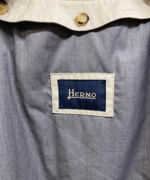 HERNO（ヘルノ）HERNO (ヘルノ) ライナー付ステンカラーコート ベージュ サイズ:44の古着・服飾アイテム