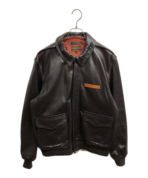 AVIREX（アヴィレックス）AVIREX (アヴィレックス) A-2 PLANE FLIGHTJACKET ブラウン サイズ:42の古着・服飾アイテム
