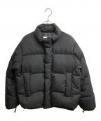 Gymphlexジムフレックス）の古着「ホワイトグースダウン スタンドカラージャケット」｜ブラック