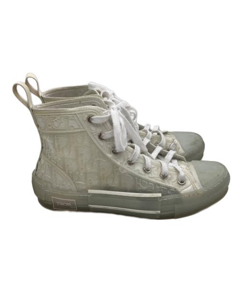 Dior（ディオール）Dior (ディオール) B23 クリア ハイカットスニーカー ホワイト サイズ:40の古着・服飾アイテム