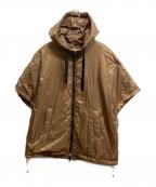 MaxMaraマックスマーラ）の古着「フーデッドダウンポンチョ」｜ブラウン