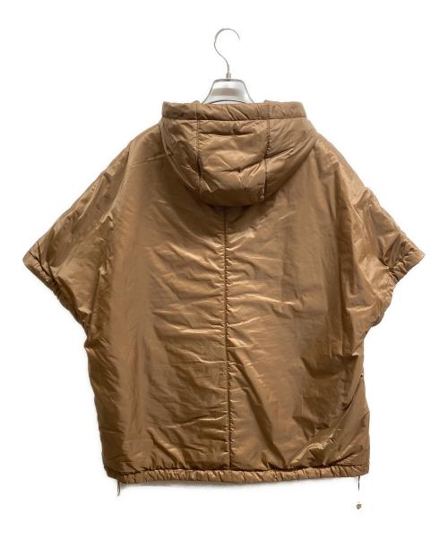 MaxMara（マックスマーラ）MaxMara (マックスマーラ) フーデッドダウンポンチョ ブラウン サイズ:Sの古着・服飾アイテム