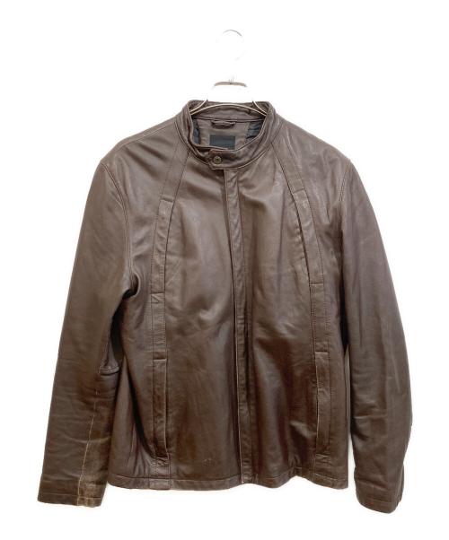 SELECTED（セレクテッド）SELECTED (セレクテッド) レザージャケット ブラウン サイズ:180/104Ａの古着・服飾アイテム