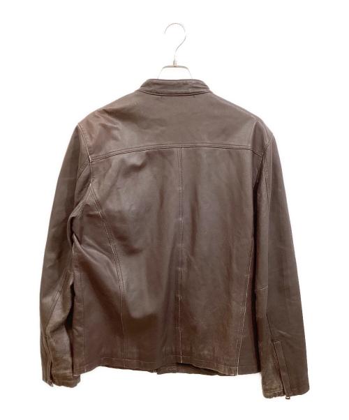 SELECTED（セレクテッド）SELECTED (セレクテッド) レザージャケット ブラウン サイズ:180/104Ａの古着・服飾アイテム