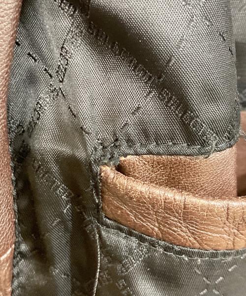 SELECTED（セレクテッド）SELECTED (セレクテッド) レザージャケット ブラウン サイズ:180/104Ａの古着・服飾アイテム