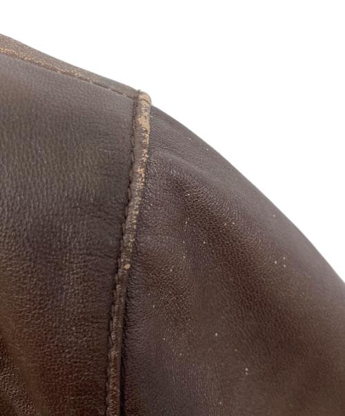 SELECTED（セレクテッド）SELECTED (セレクテッド) レザージャケット ブラウン サイズ:180/104Ａの古着・服飾アイテム