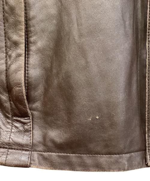 SELECTED（セレクテッド）SELECTED (セレクテッド) レザージャケット ブラウン サイズ:180/104Ａの古着・服飾アイテム