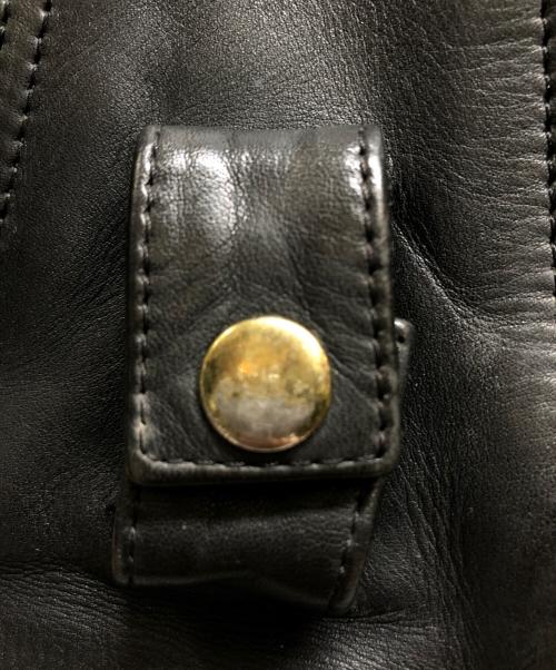 KADOYA（カドヤ）KADOYA (カドヤ) ダブルライダースジャケット ブラック サイズ:Lの古着・服飾アイテム