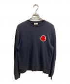 MONCLERモンクレール）の古着「ビッグロゴワッペンスウェット」｜ネイビー