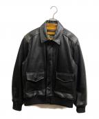 uaboniユアボニ）の古着「A-2 レザージャケット」｜ブラック